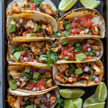 Sheet Pan Chicken Tacos taken with iphone 15 pro max --iw 2 --ar 4:5 --v 6.1 --raw