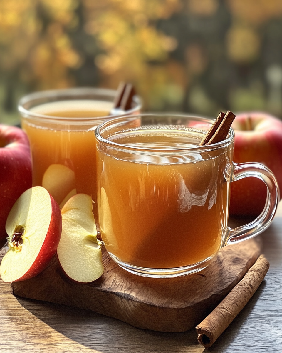 Ingredients and spices added to slow cooker for apple cider