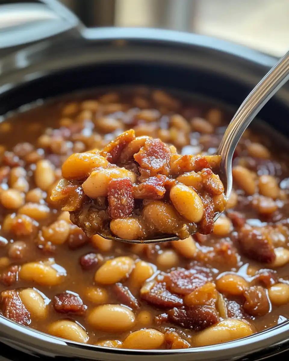 Ingredients for bacon bourbon baked beans laid out in bowls