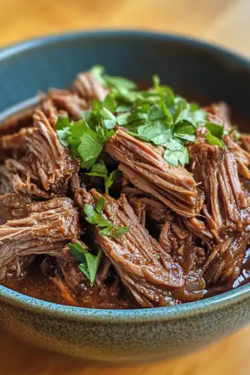 slow cooker barbacoa taken with iphone 15 pro max --iw 2 --ar 4:5 --v 6.1 --raw