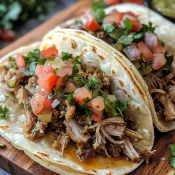 Slow Cooker Carnitas Tacos taken with iphone 15 pro max --iw 2 --ar 4:5 --v 6.1 --raw
