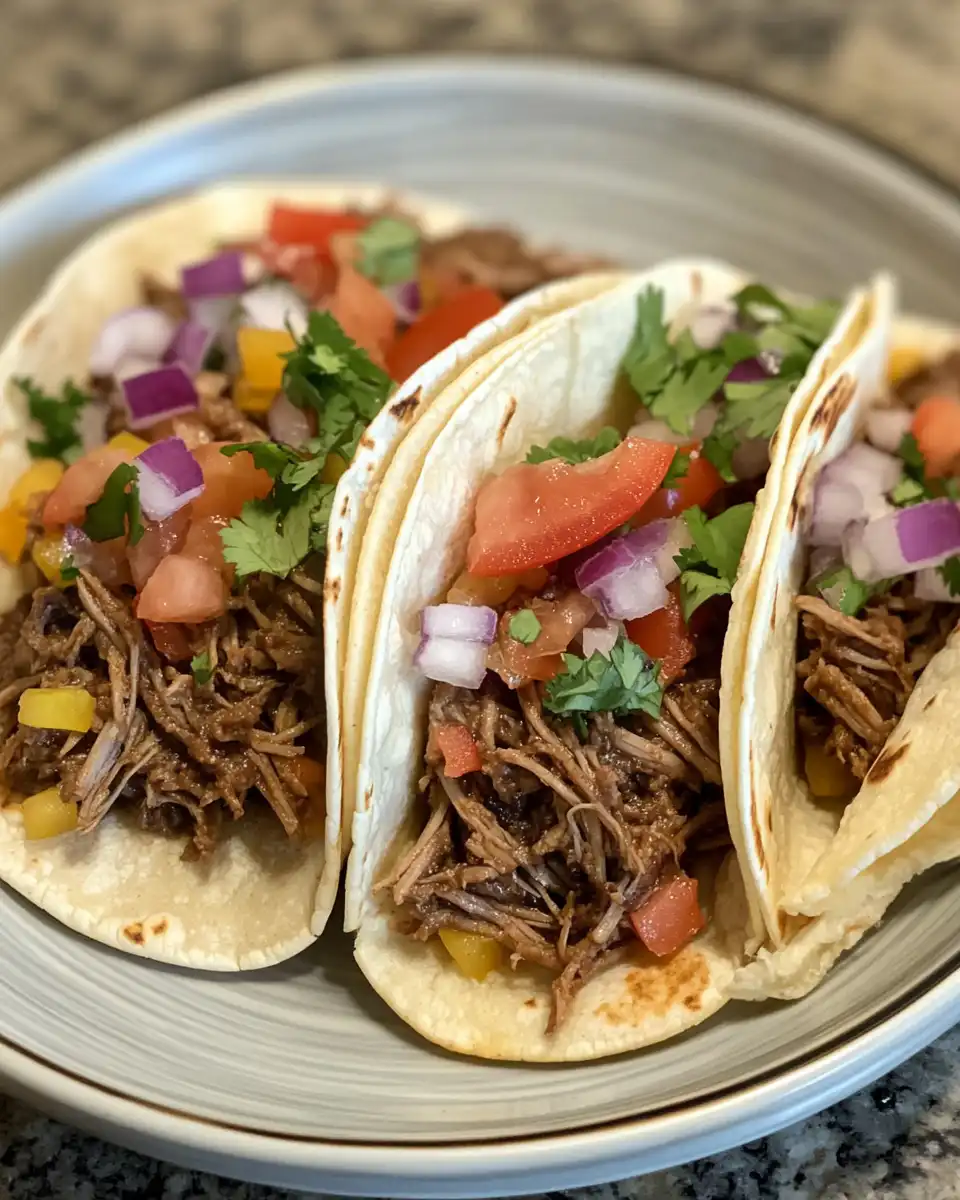 Ingredients prepared for pressure cooker pulled beef tacos including spices and olive oil