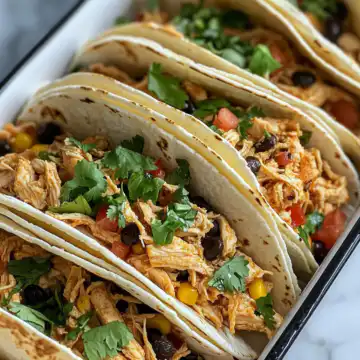 Slow Cooker Shredded Chicken Tacos Freezer Meal taken with iphone 15 pro max --iw 2 --ar 4:5 --v 6.1 --raw