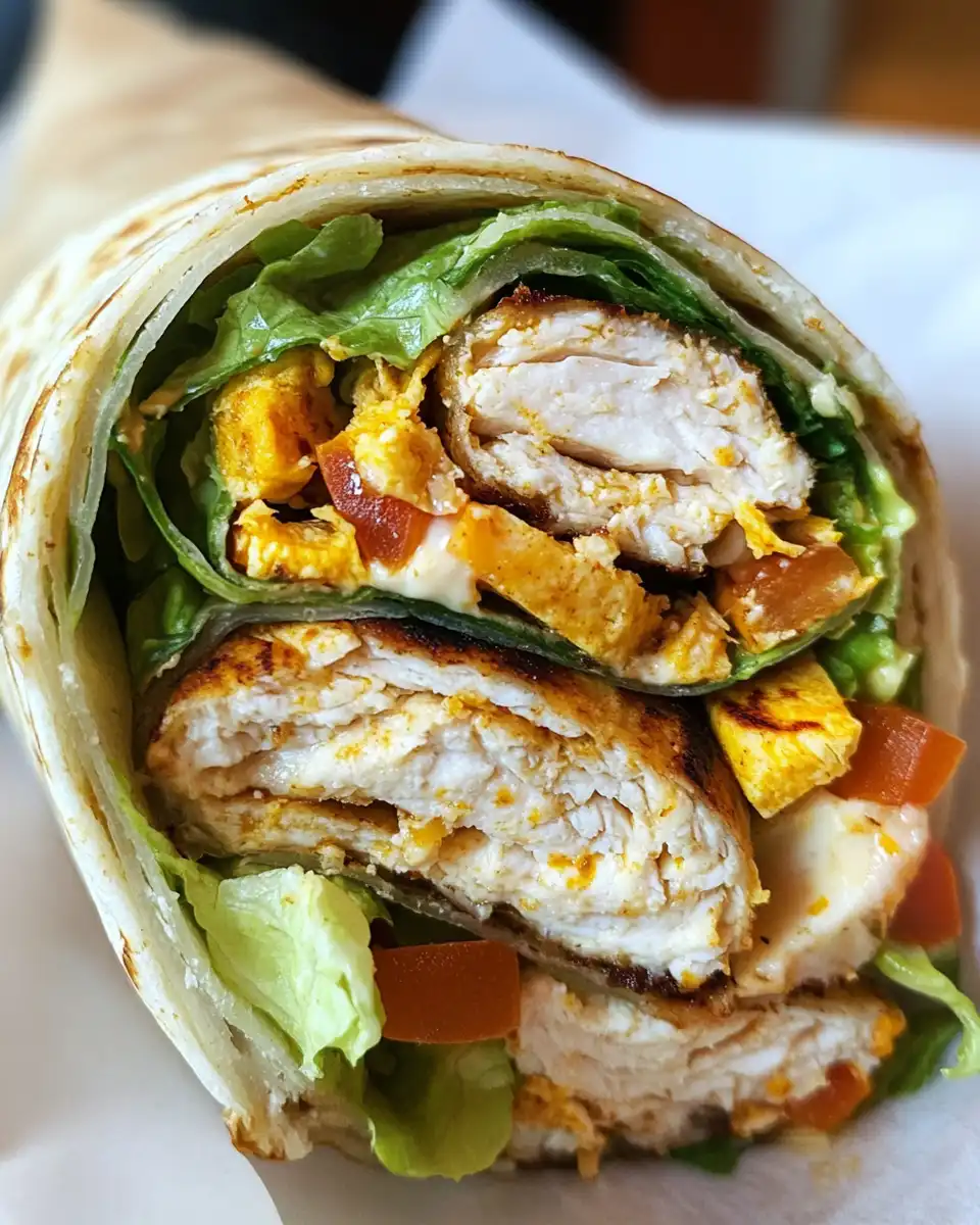 Ingredients for Southwest Chicken Wrap including chicken and spices
