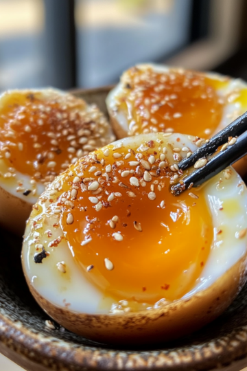 Soy Sauce Eggs taken with iphone 15 pro max --iw 2 --ar 4:5 --v 6.1 --raw