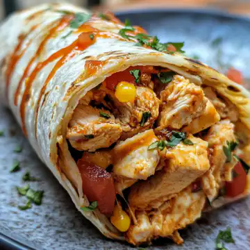 Spicy Chicken Wrap taken with iphone 15 pro max --iw 2 --ar 4:5 --v 6.1 --raw