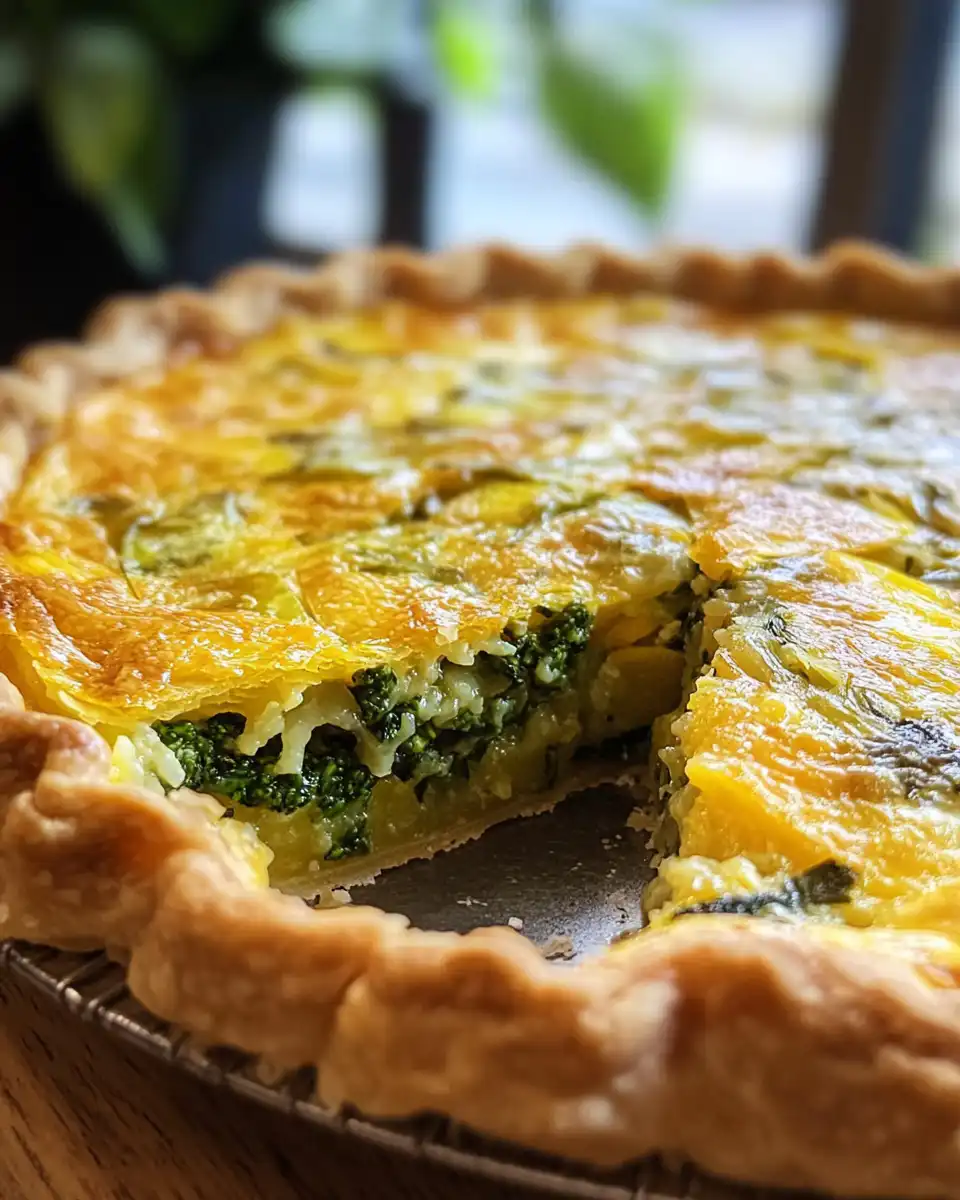 Golden brown puff pastry crust on spring vegetable pot pie served hot