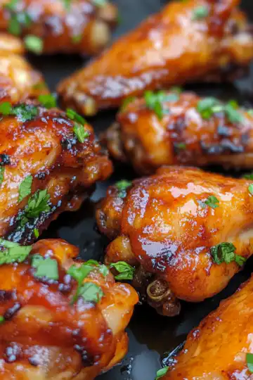 sticky pineappleteriyaki chicken wings in 3 steps wilingga taken with iphone 15 pro max --iw 2 --ar 4:5 --v 6.1 --raw