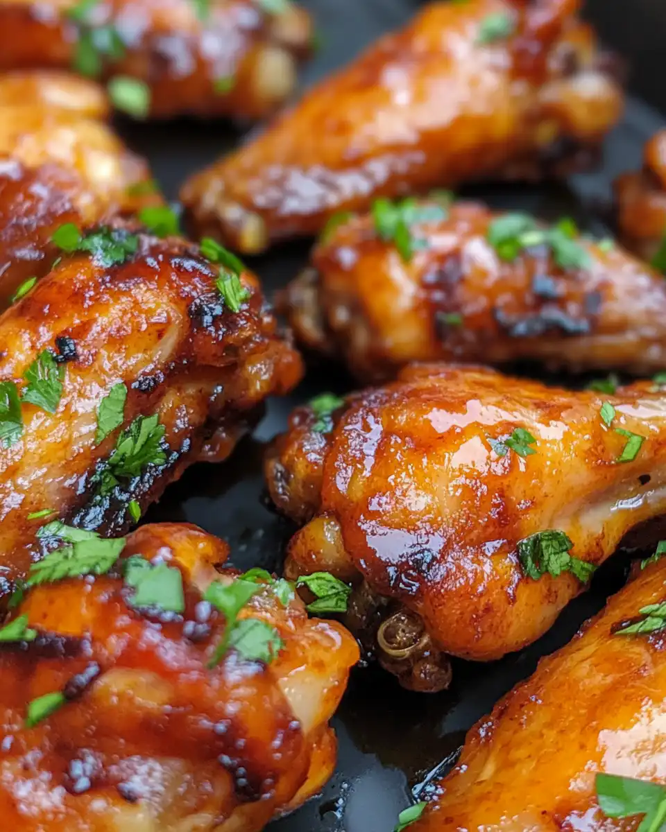 Pressure cooker with sticky pineapple teriyaki chicken wings cooking