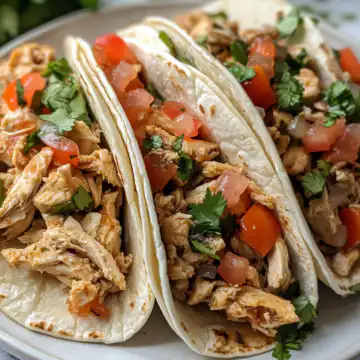 Super Easy Slow Cooker Chicken Tacos taken with iphone 15 pro max --iw 2 --ar 4:5 --v 6.1 --raw