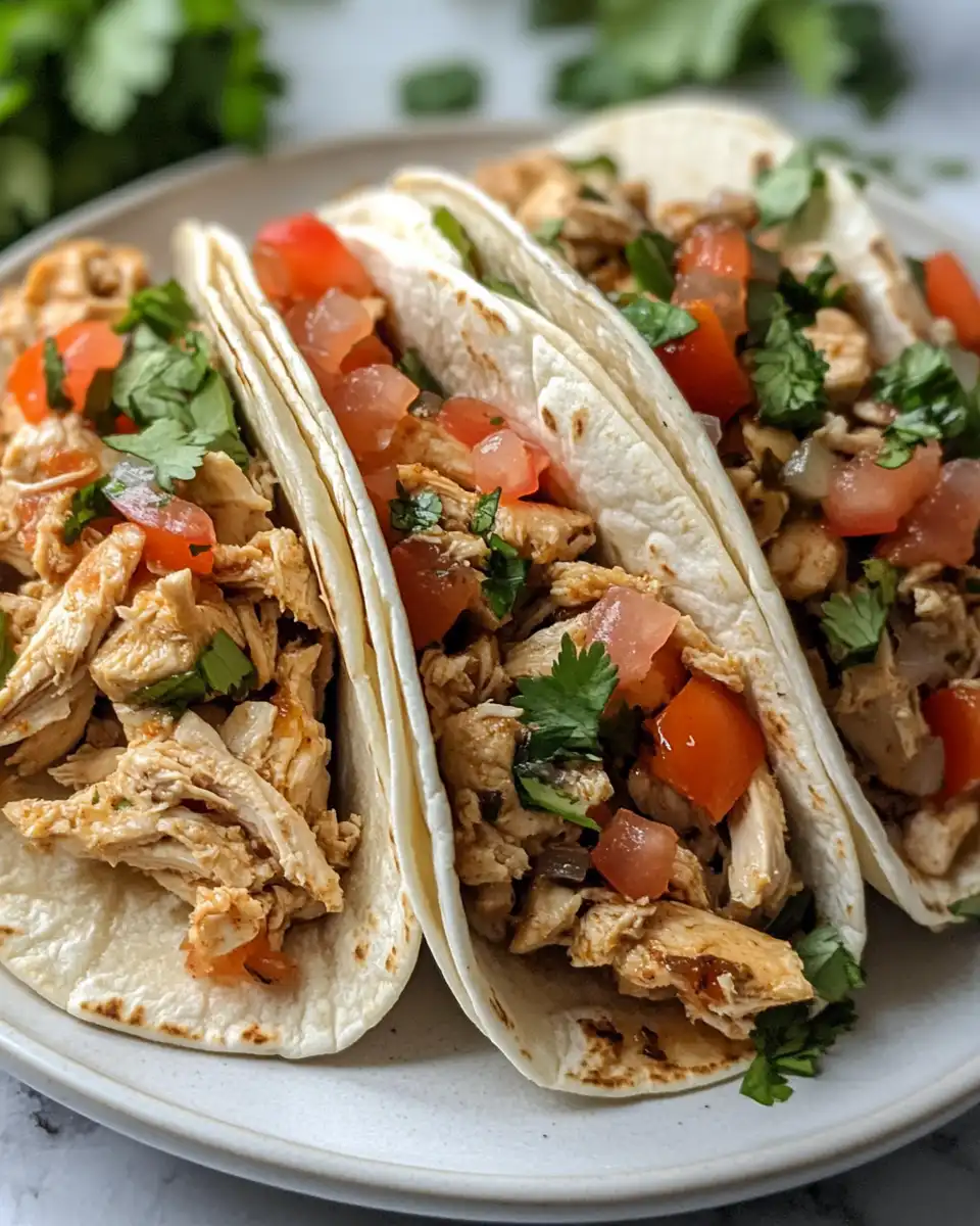 Ready to cook super easy slow cooker chicken tacos in pressure cooker