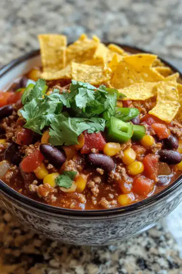 Taco Chili From Publix taken with iphone 15 pro max --iw 2 --ar 4:5 --v 6.1 --raw