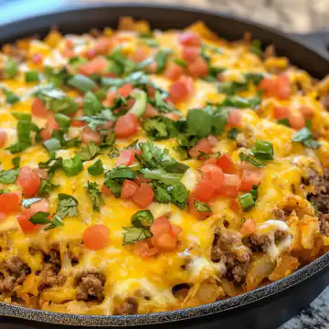 Taco Hash Brown Casserole taken with iphone 15 pro max --iw 2 --ar 4:5 --v 6.1 --raw