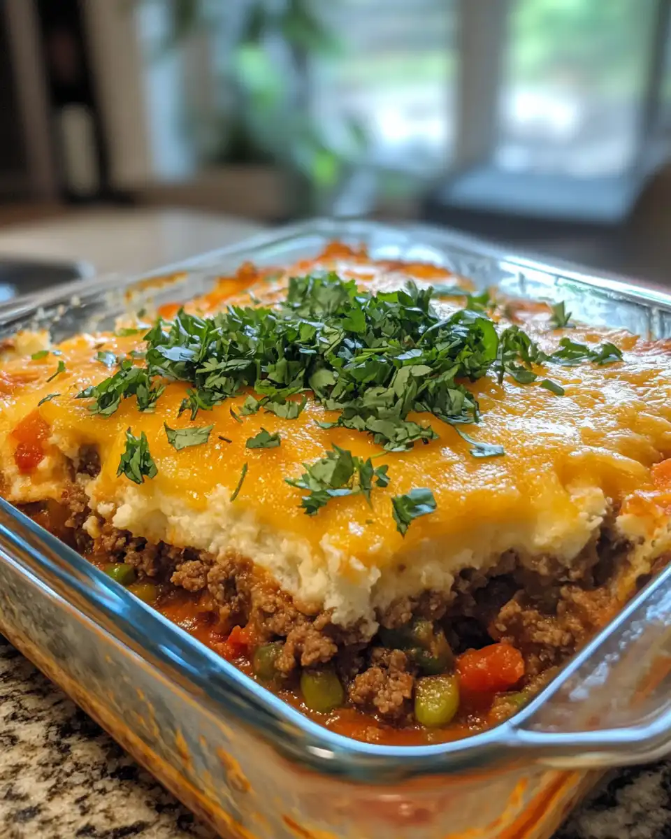 Ingredients laid out for shepherd’s pie taco casserole