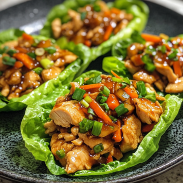 Teriyaki Chicken Lettuce Wraps taken with iphone 15 pro max --iw 2 --ar 4:5 --v 6.1 --raw