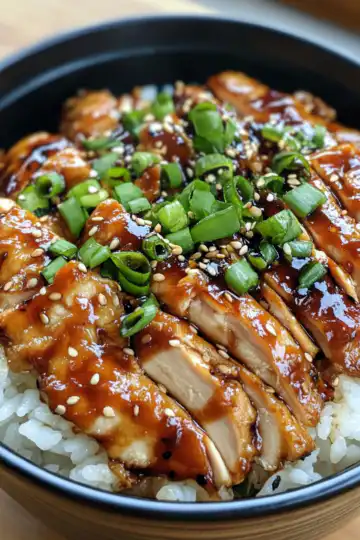 teriyaki chicken rice bowl taken with iphone 15 pro max --iw 2 --ar 4:5 --v 6.1 --raw