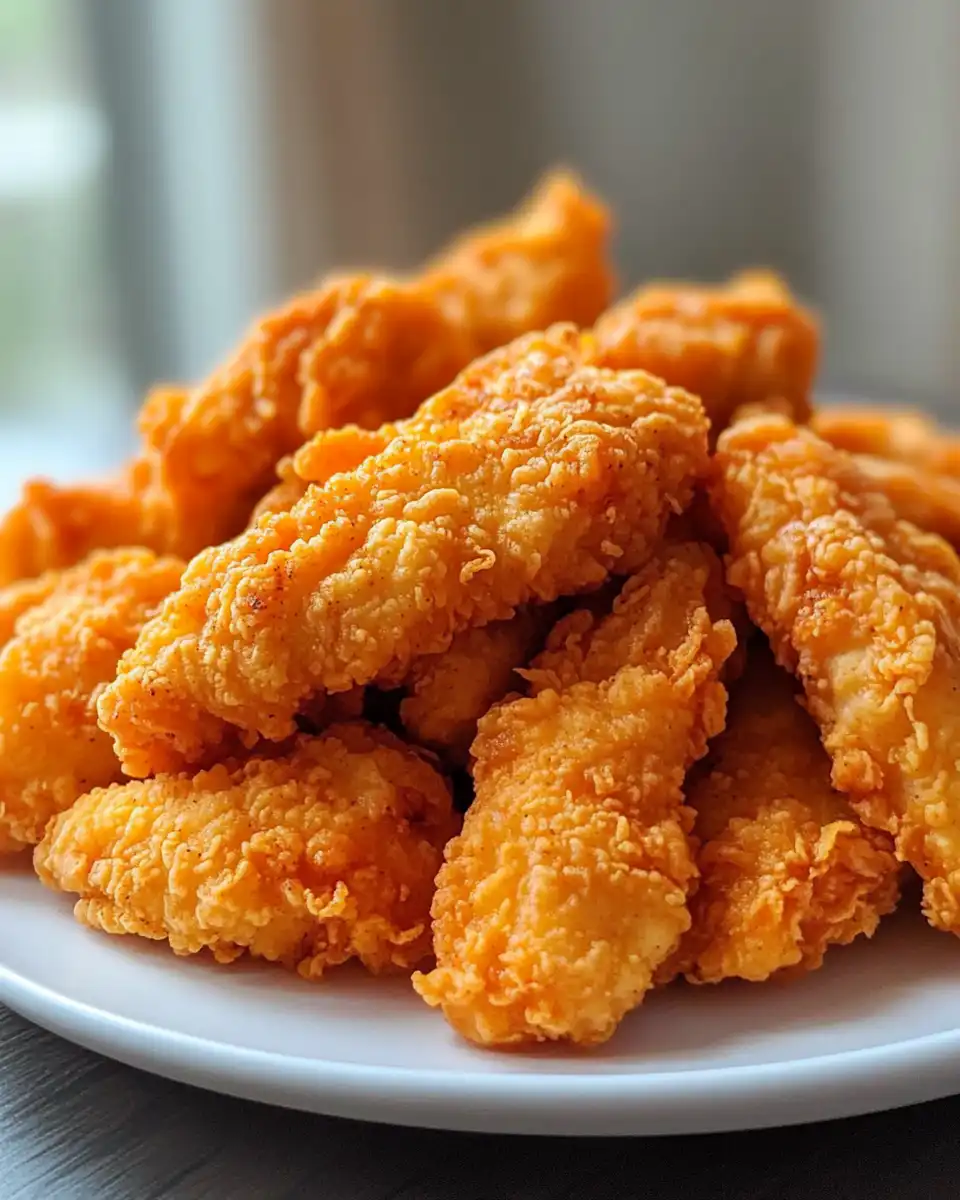 Ingredients and spice mix for Popeyes chicken tenders recipe