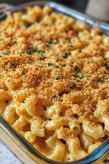 The Best Vegan Baked Mac And Cheese taken with iphone 15 pro max --iw 2 --ar 4:5 --v 6.1 --raw