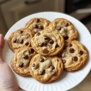 The Best Vegan Chocolate Chip Cookies taken with iphone 15 pro max --iw 2 --ar 4:5 --v 6.1 --raw