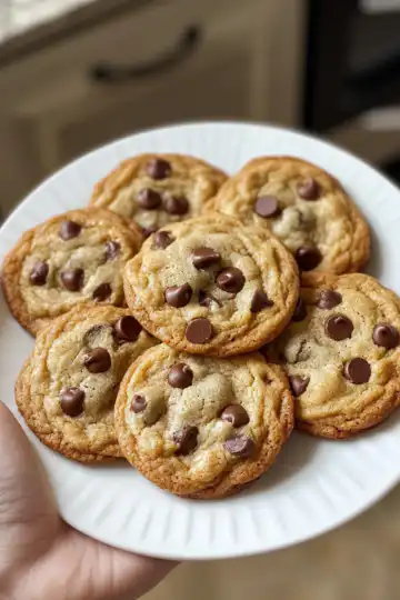 The Best Vegan Chocolate Chip Cookies taken with iphone 15 pro max --iw 2 --ar 4:5 --v 6.1 --raw
