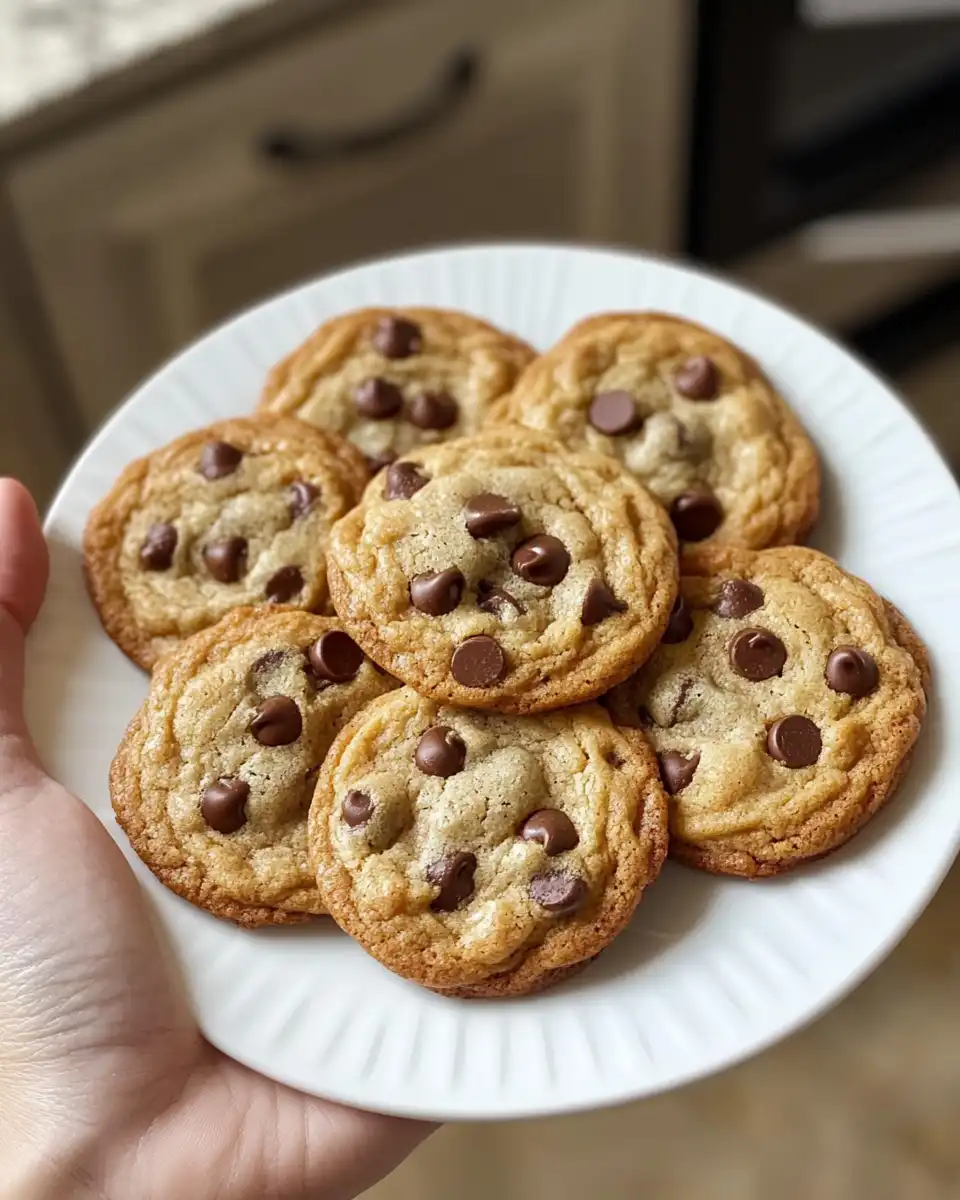 Vegan chocolate chip cookies steaming fresh from pressure cooker
