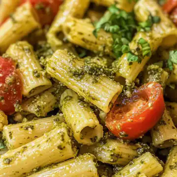 Tiktok Baked Feta Pasta With Pesto! taken with iphone 15 pro max --iw 2 --ar 4:5 --v 6.1 --raw