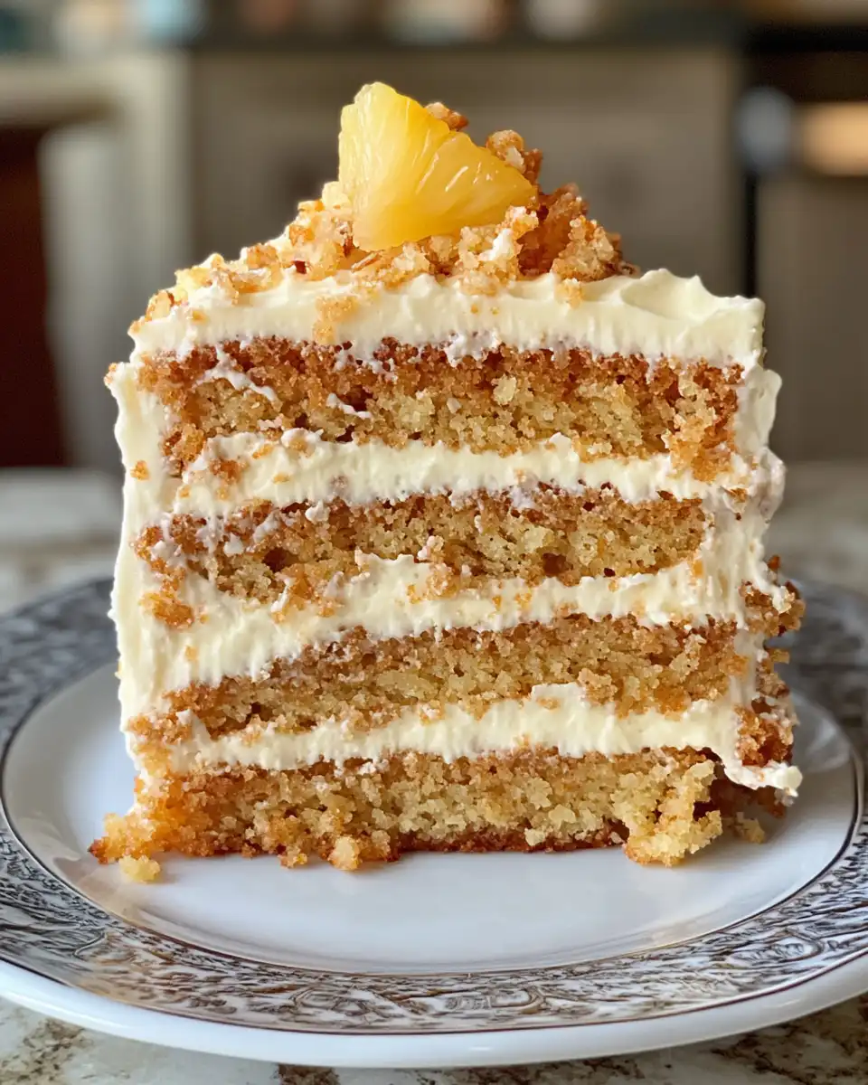 Tropical carrot cake with pineapple and coconut cream cheese frosting steaming in pressure cooker