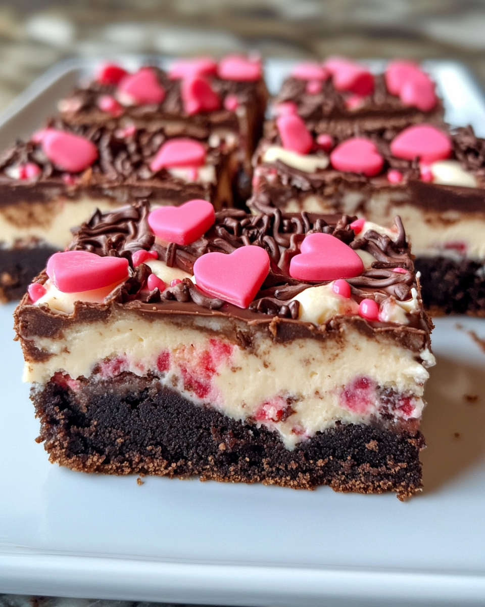 Freshly baked Valentines Day cheesecake brownies inside pressure cooker with steam valve hiss