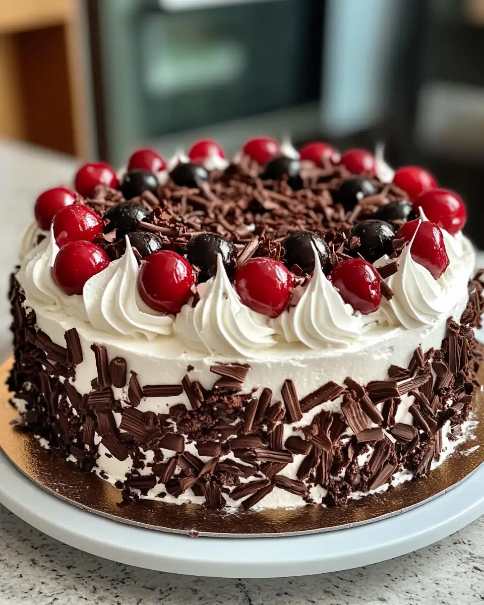 Ingredients for vegan Black Forest Cake with cherries and cherry juice