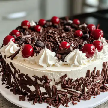 Vegan Black Forest Cake taken with iphone 15 pro max --iw 2 --ar 4:5 --v 6.1 --raw