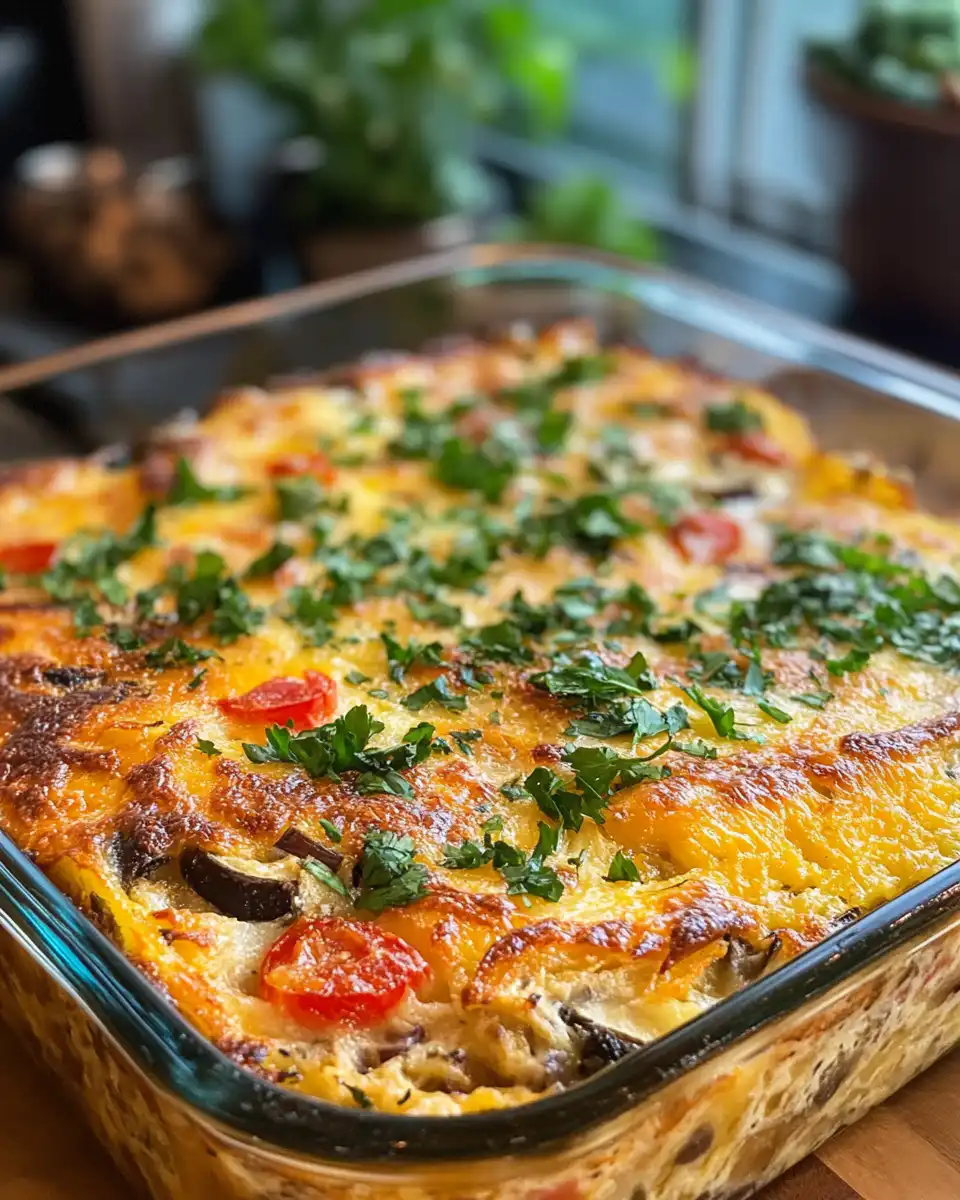 Ingredients for vegan breakfast casserole in bowls including tofu, chickpea flour, and vegan cheese