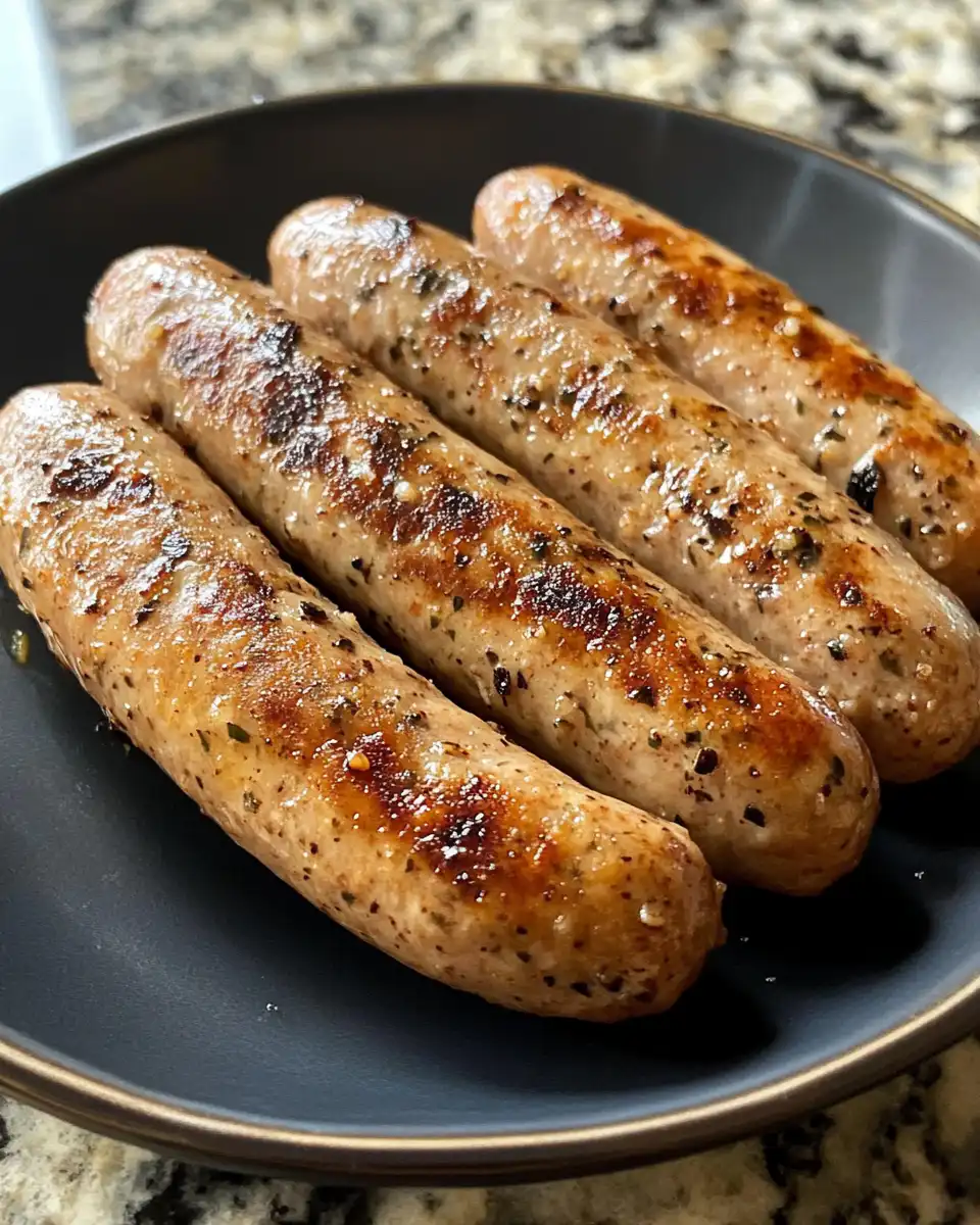 Baked vegan breakfast sausage patties cooling on a rack