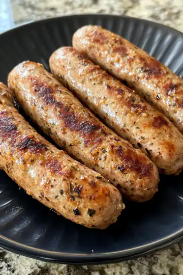 Vegan Breakfast Sausage taken with iphone 15 pro max --iw 2 --ar 4:5 --v 6.1 --raw
