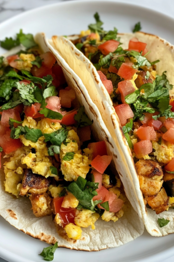 Vegan Breakfast Tacos taken with iphone 15 pro max --iw 2 --ar 4:5 --v 6.1 --raw