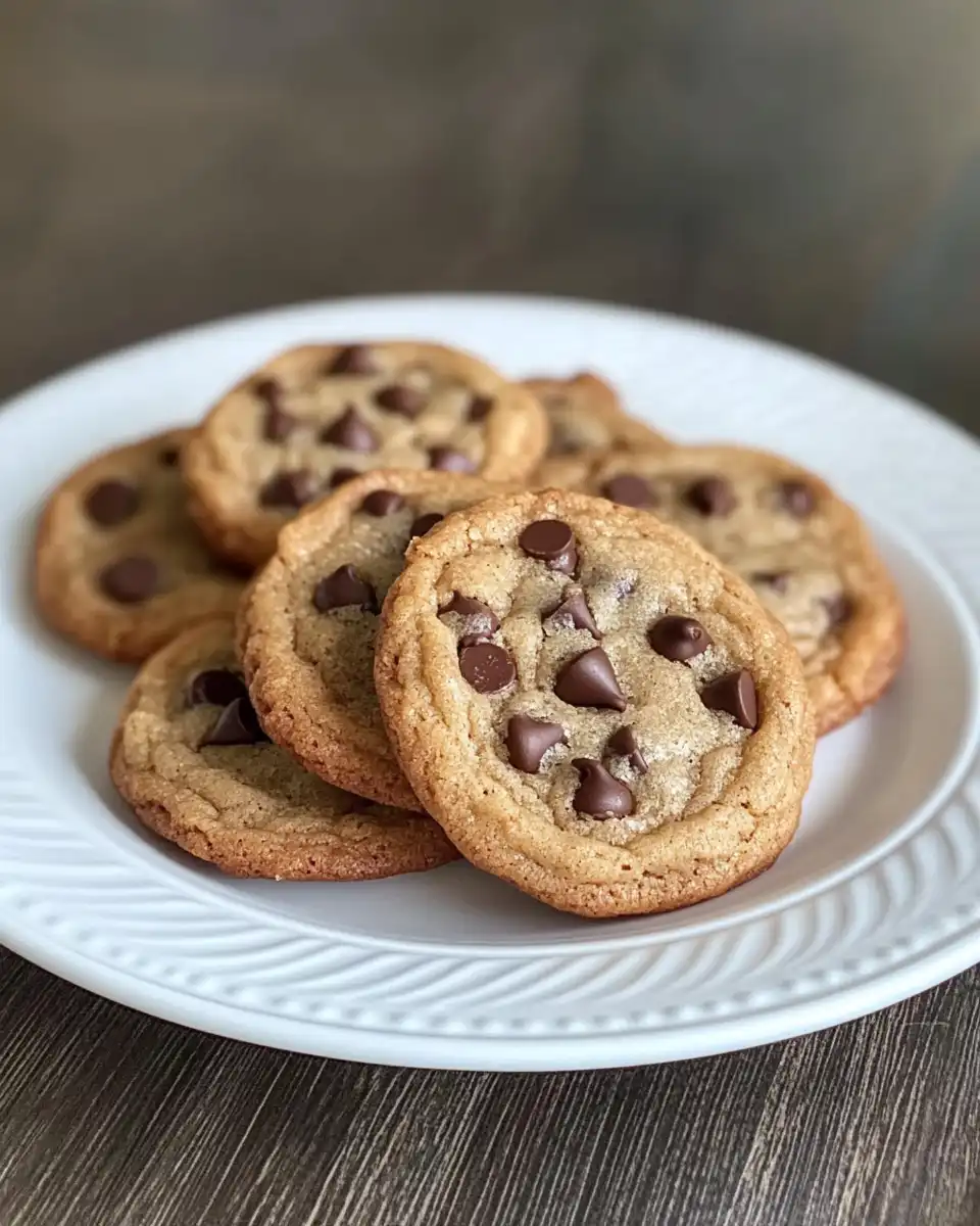 Ingredients for vegan brown butter chocolate chip cookies arranged on a counter