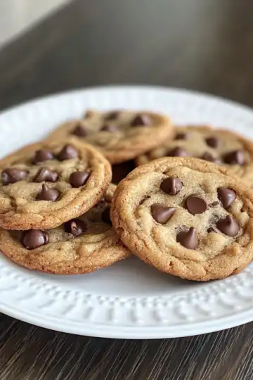 Vegan Brown Butter Chocolate Chip Cookies taken with iphone 15 pro max --iw 2 --ar 4:5 --v 6.1 --raw