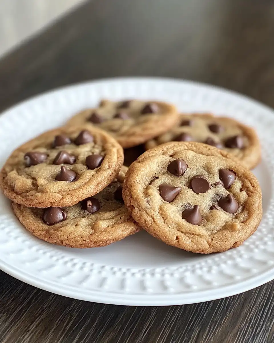 Close-up of vegan brown butter chocolate chip cookies fresh out of the pressure cooker