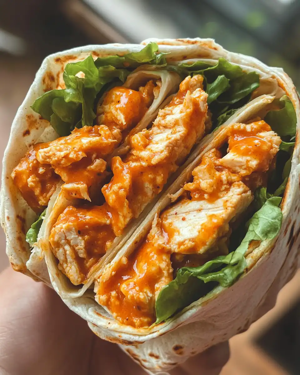 Vegan Buffalo Chicken Wrap fresh and ready to eat
