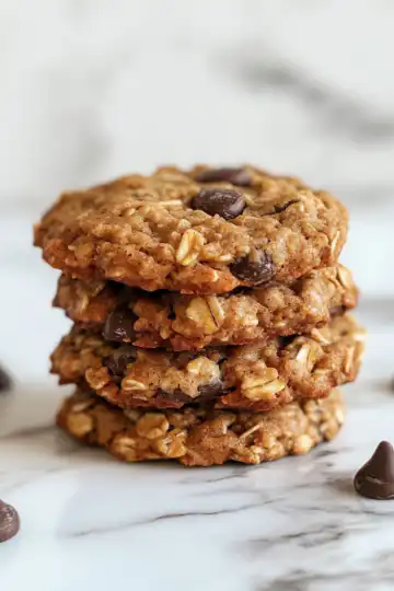 Vegan Chewy Granola Cookies taken with iphone 15 pro max --iw 2 --ar 4:5 --v 6.1 --raw