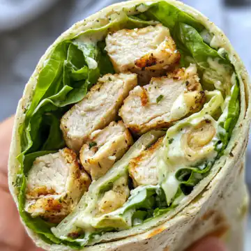 Vegan Chicken Caesar Wraps taken with iphone 15 pro max --iw 2 --ar 4:5 --v 6.1 --raw