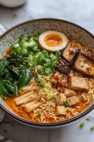 Vegan Ramen Noodle Soup taken with iphone 15 pro max --iw 2 --ar 4:5 --v 6.1 --raw