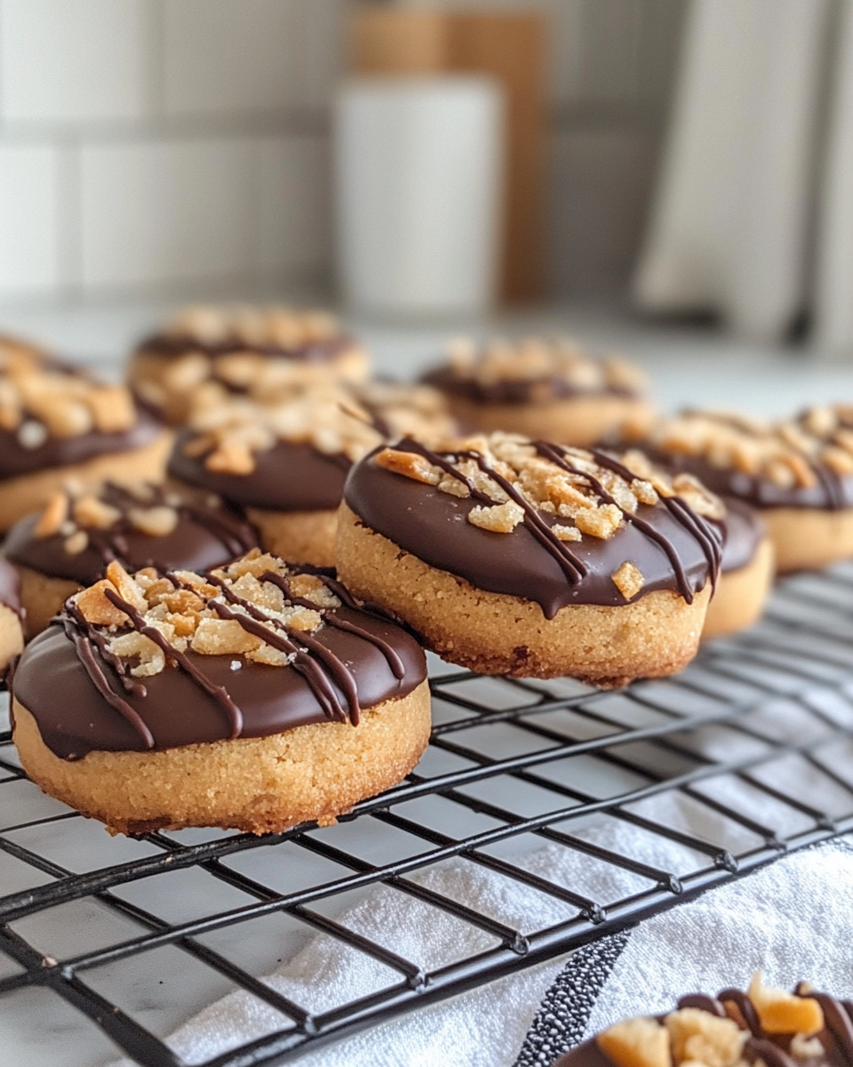 Ingredients for vegan Twix crumbl cookies arranged on table