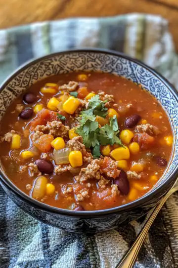 We Made The Pioneer Woman Taco Soup Recipe And Its So Easy taken with iphone 15 pro max --iw 2 --ar 4:5 --v 6.1 --raw