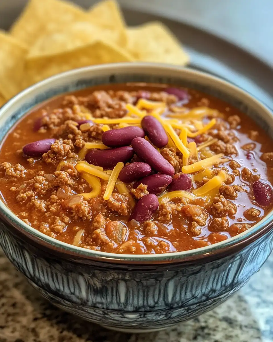 Close-up of pressure cooker sealed slow cooker Wendy’s chili