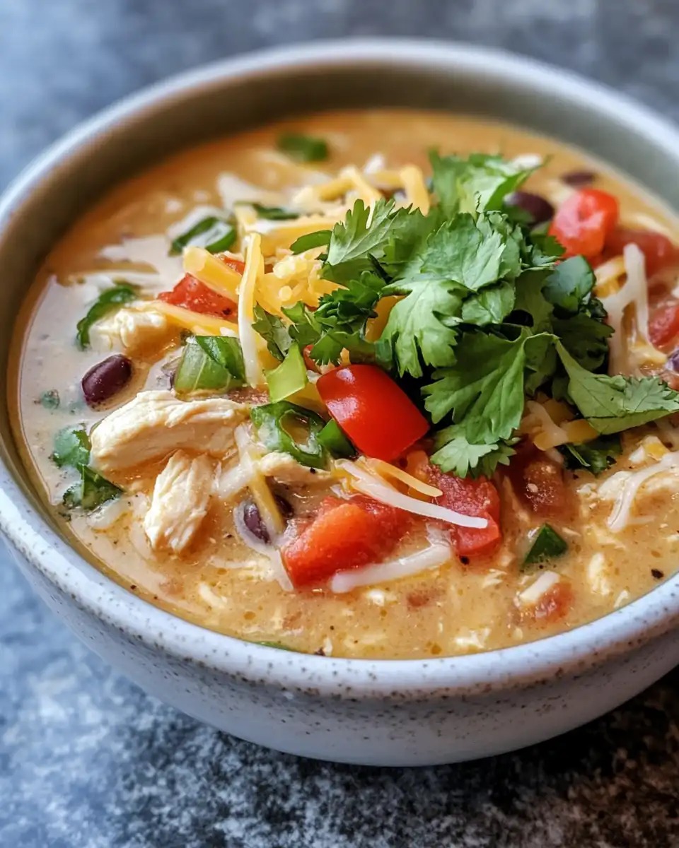 Ingredients for white chicken chili in bowls including beans, corn, chicken, and spices