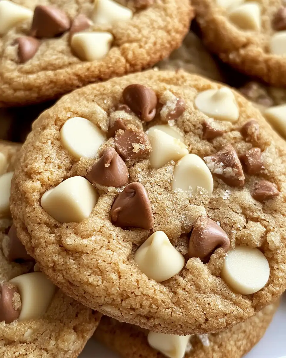 Chewy cookie dough dropped on parchment-lined baking sheet