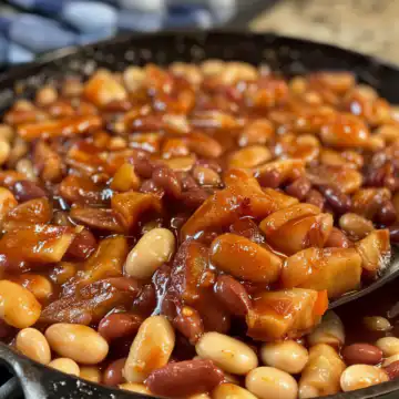 Apple Cider Baked Beans taken with iphone 15 pro max --iw 2 --ar 4:5 --v 6.0 --raw