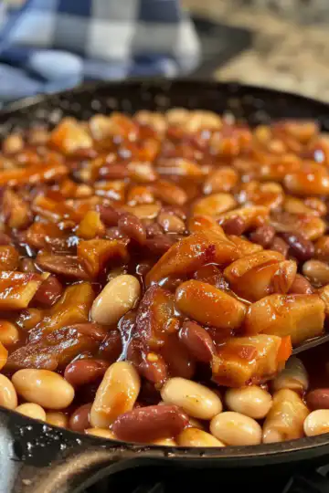 Apple Cider Baked Beans taken with iphone 15 pro max --iw 2 --ar 4:5 --v 6.0 --raw