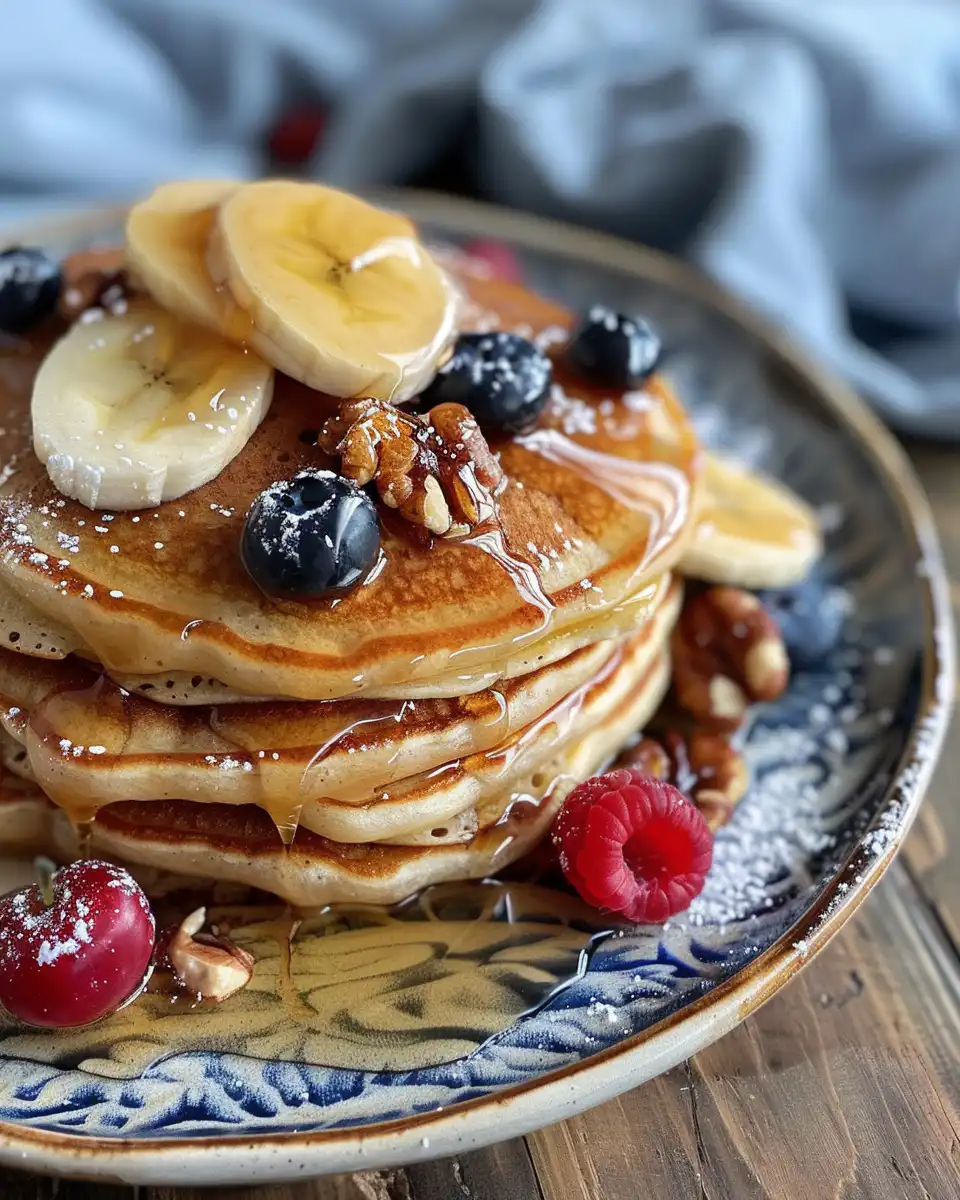 Ingredients and batter mixture for apple cider pancakes in mixing bowls
