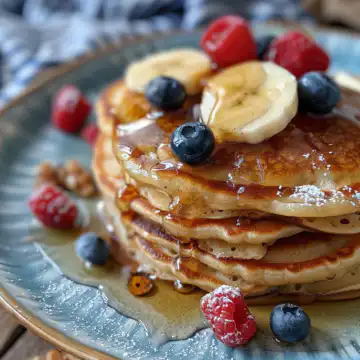 Apple Cider Pancakes taken with iphone 15 pro max --iw 2 --ar 4:5 --v 6.0 --raw